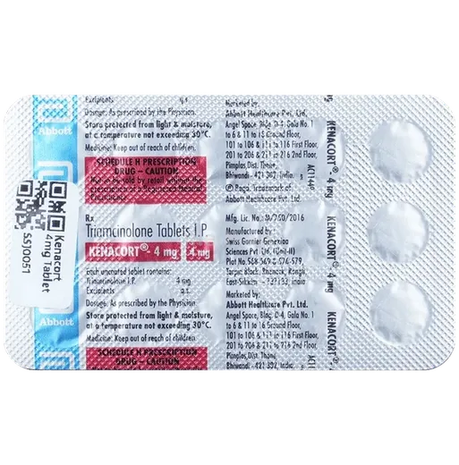kenacort 4mg tablet 15's
